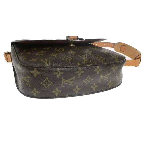 LOUIS VUITTON Saint Cloud GM Shoulder Bag Monogram Leather Brown M51242 65YF359 - Picture 6 of 13